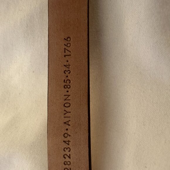 Gucci -skinny belt with silver horsebit buckle  1/2 "  Size 85 - Picture 3 of 7